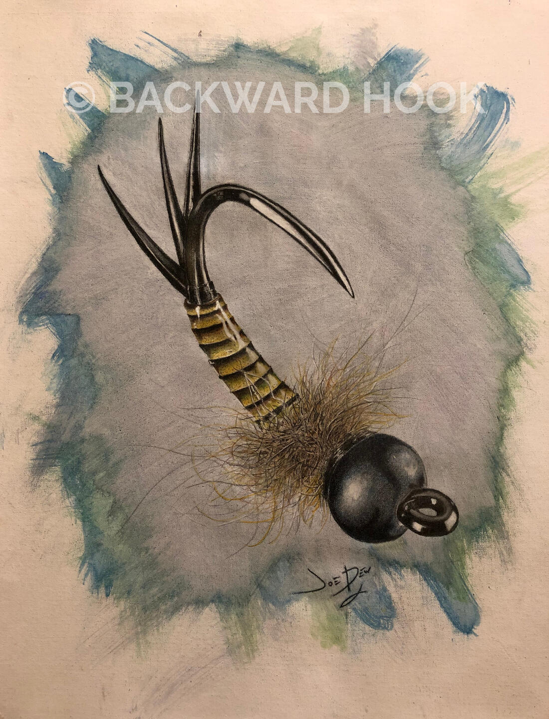 Exclusive Q u i l l B o d y C l i n g e r N y m p h Pencil on Canvas Collection Original: 1 / 1 200 12 * 16